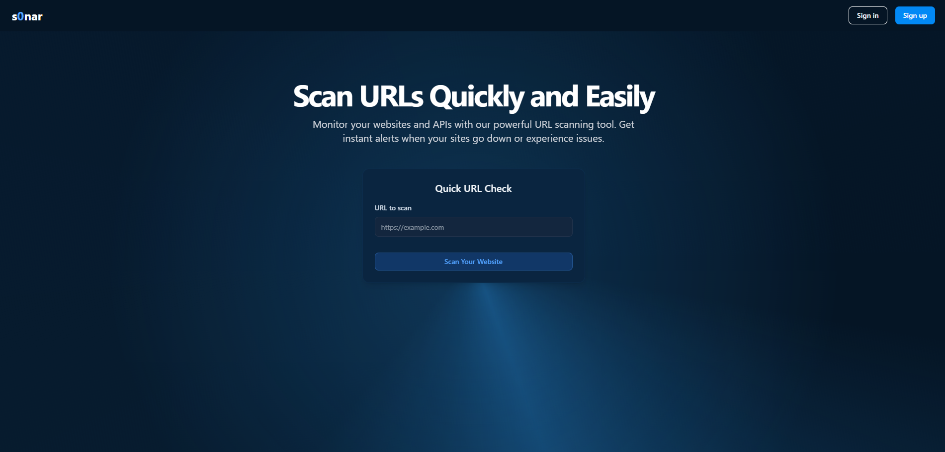 Application de monitoring d'URL